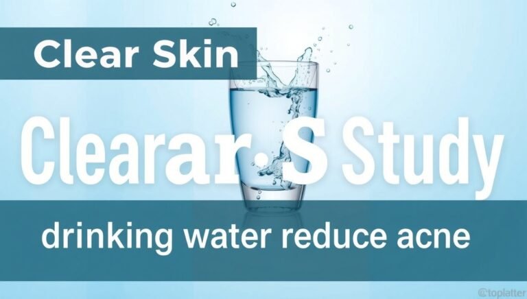 clearskinstudy drinking water reduce acne